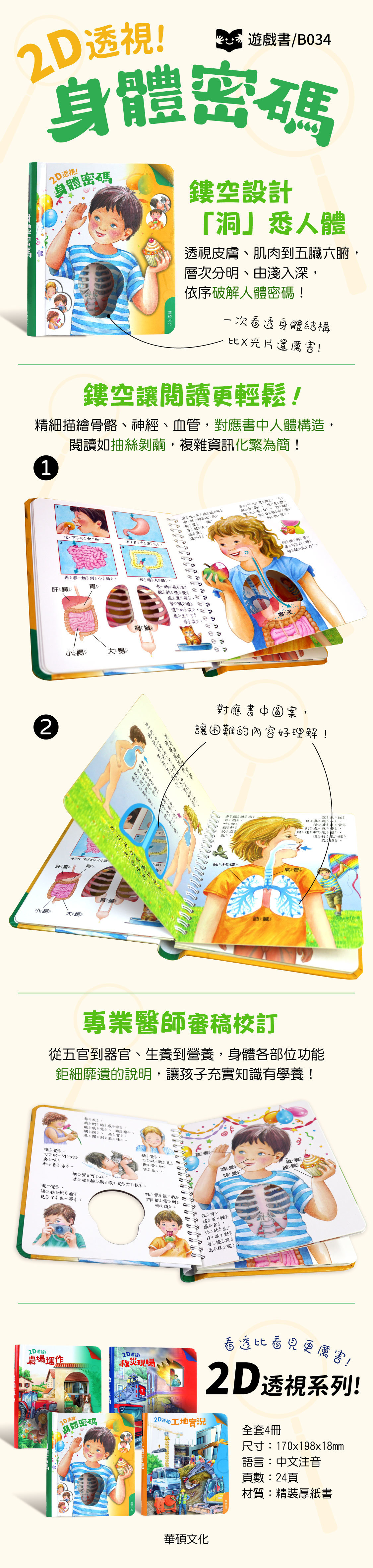 2D透視膠片書：身體密碼